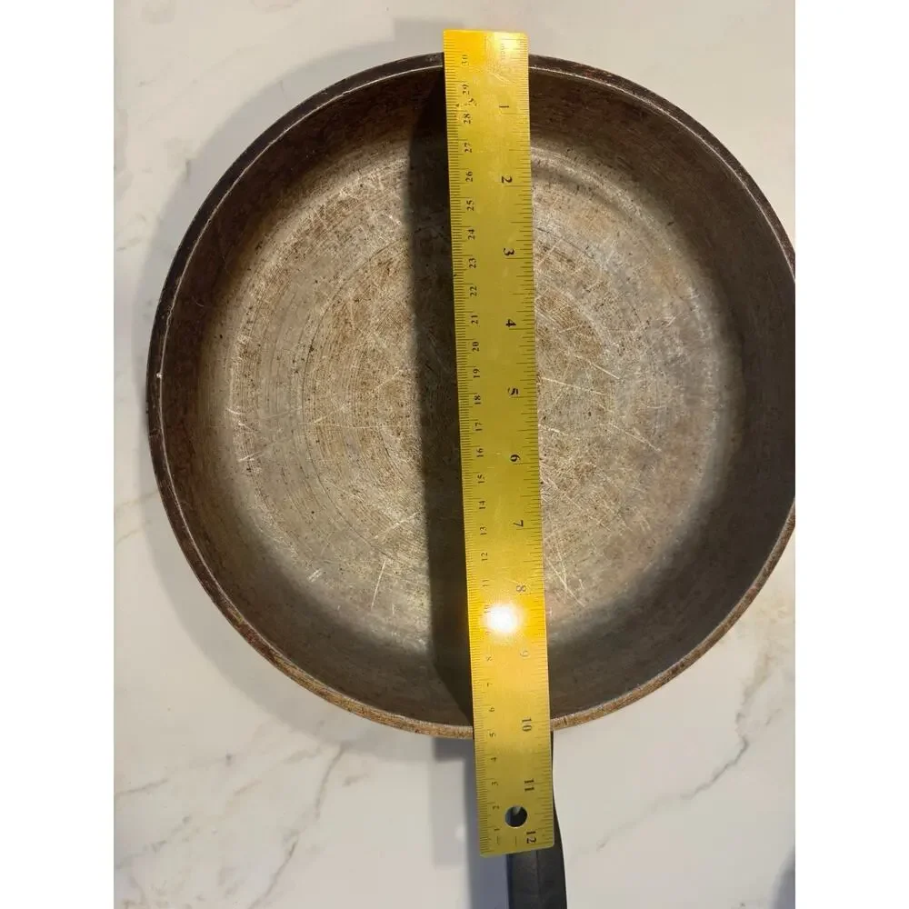 Vintage 10in 10 Club Aluminum Red Skillet Fry Frying Pan Lid